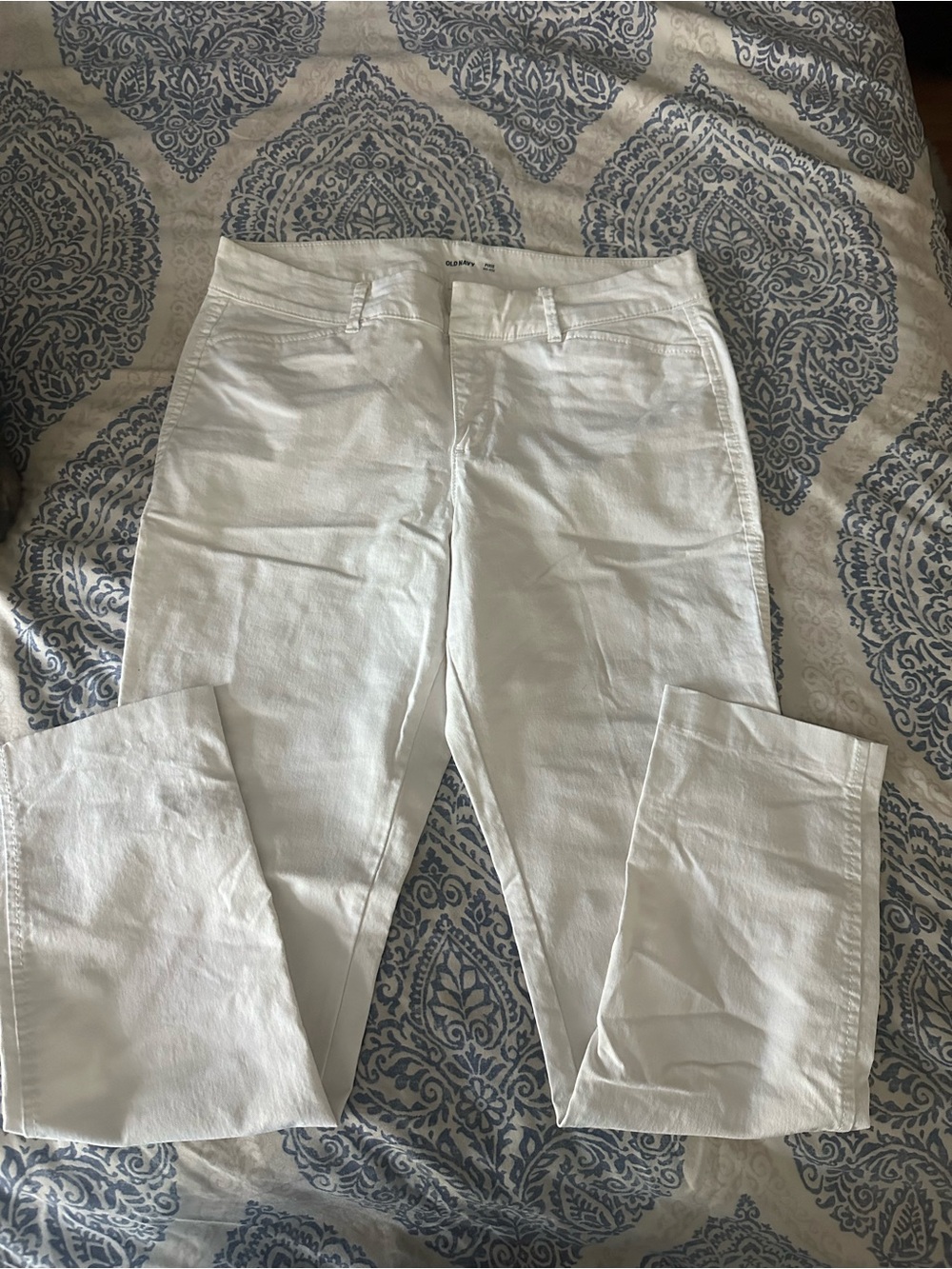 Old Navy White Straight-Leg Women's Jeans